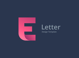 Letter E logo icon design template elements