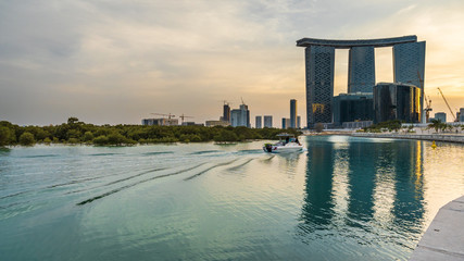 The Gate Towers skysraper at the Al Reem Island in Abu Dhabi City