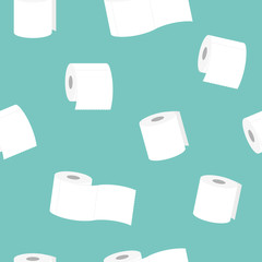 roll of toilet paper seamless pattern vector illustration EPS10