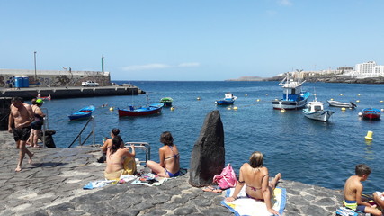 group of people on beach