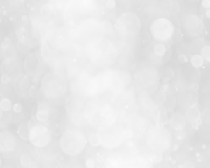 White bokeh background.Abstract blur background. White bubbles.