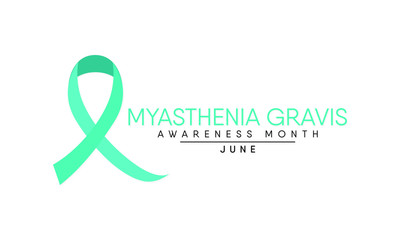 Vector illustration on the theme of Myasthenia Gravis awareness month observed each year during June.