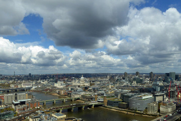 Cityscape Skyline of London seen from the Shard England