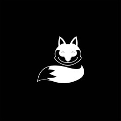 logo fox , logo abstract fox , logo fox icon 