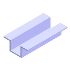 Gutter cover icon. Isometric of gutter cover vector icon for web design isolated on white background