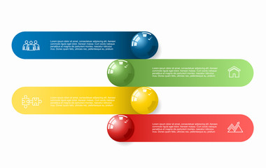 Infographic design template with place for your data. Vector illustration.
