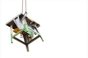 bird feeder isolated on white