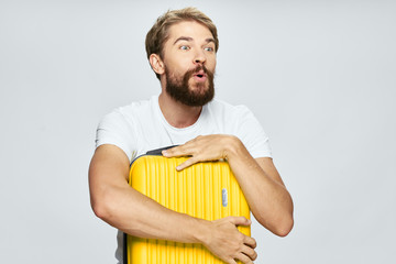 portrait of a young man with a banana © SHOTPRIME STUDIO