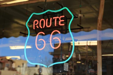 Fototapete Route 66 Route 66 Leuchtreklame  © Margaux