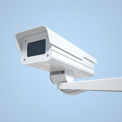 security camera on sky background