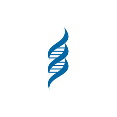 DNA Molecule logo design vector template