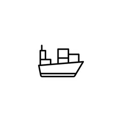 sea shipping icon vector illustration