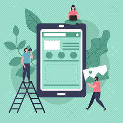 App development and design concept