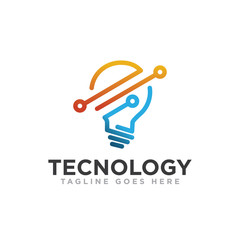 Fototapeta na wymiar Technology Logo Icon Design Vector