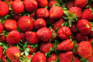 Strawberries background. Strawberry. Food background