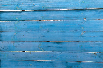 blue wooden fence for your background or texture