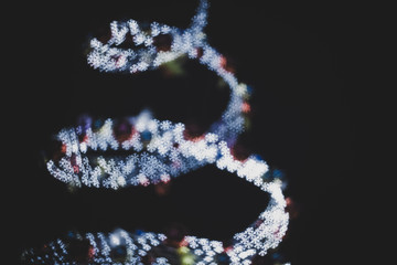 snow flake bokeh