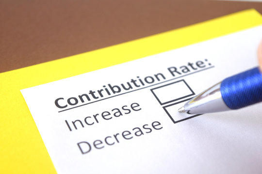 One person is answering question about contribution rate.