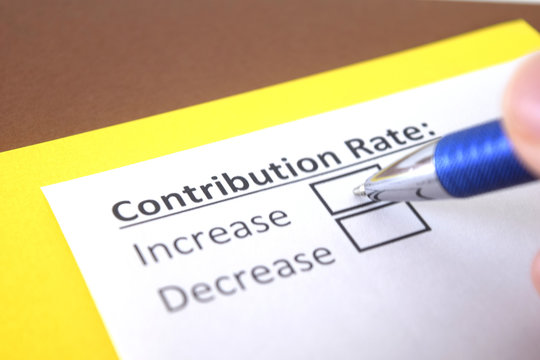 One person is answering question about contribution rate.