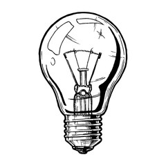 Vector illustration of light bulb
