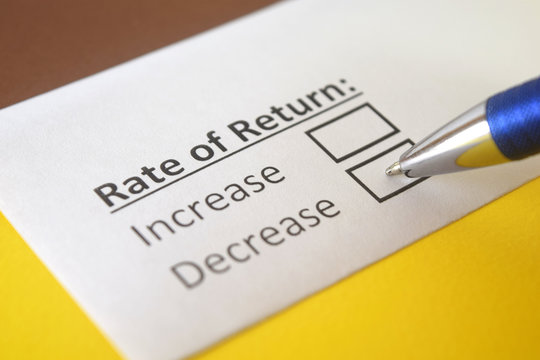 One person is answering question about rate of return.