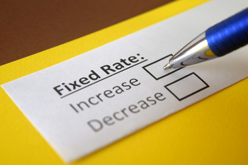 One person is answering question about fixed rate.