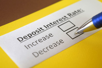 One person is answering question about deposit interest rate.