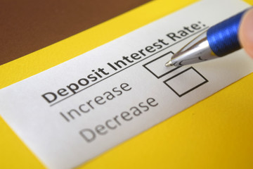 One person is answering question about deposit interest rate.