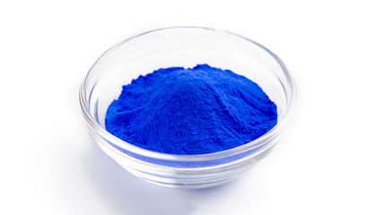 Blue organic paint for Indian Holi celebration