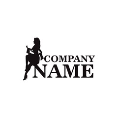 logo silhouette design icon vector