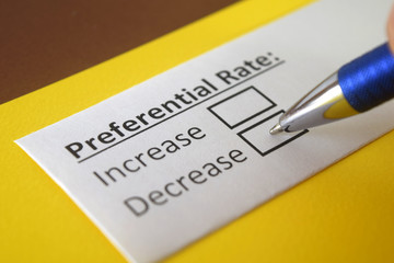 One person is answering question about preferential rate.