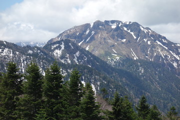 Obraz premium Mountain pass in Japan