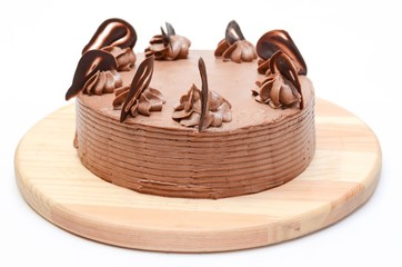 Cake on a white background