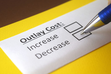 One person is answering question about outlay cost.