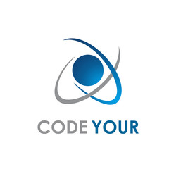 Vector logo design technology template for business. Innovation sign.