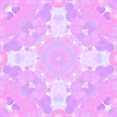 Colorful symmetrical watercolor pattern background texture