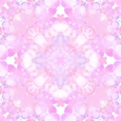 Colorful symmetrical watercolor pattern background texture