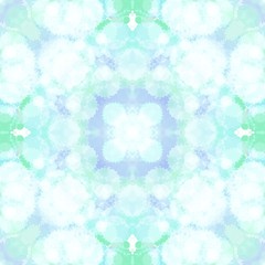 Colorful symmetrical watercolor pattern background texture