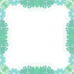 Colorful flower frame background for greating card design