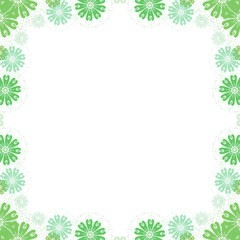 Colorful flower frame background for greating card design