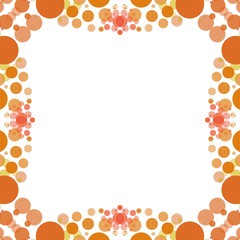 Colorful bubble frame illustration. Perfect for card design background