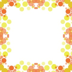 Colorful bubble frame illustration. Perfect for card design background