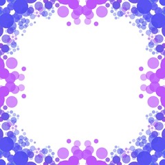 Colorful bubble frame illustration. Perfect for card design background