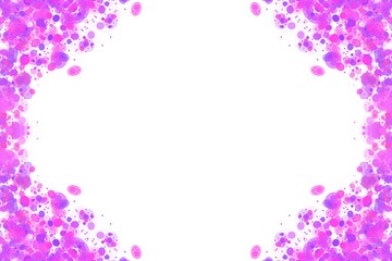 Colorful bubble frame illustration. Perfect for card design background