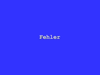 Fehler