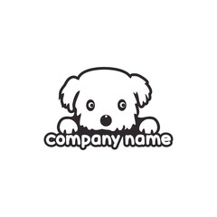 logo dog design icon vector