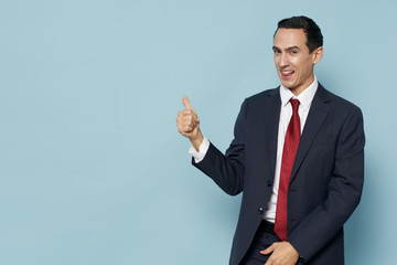 businessman pointing at something