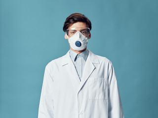 young doctor with mask