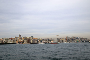 Fototapeta na wymiar Landscape of Bosphorus in Istanbul, Turkey