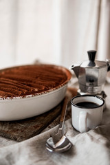 Tiramisu, cake, mascarpone, dessert